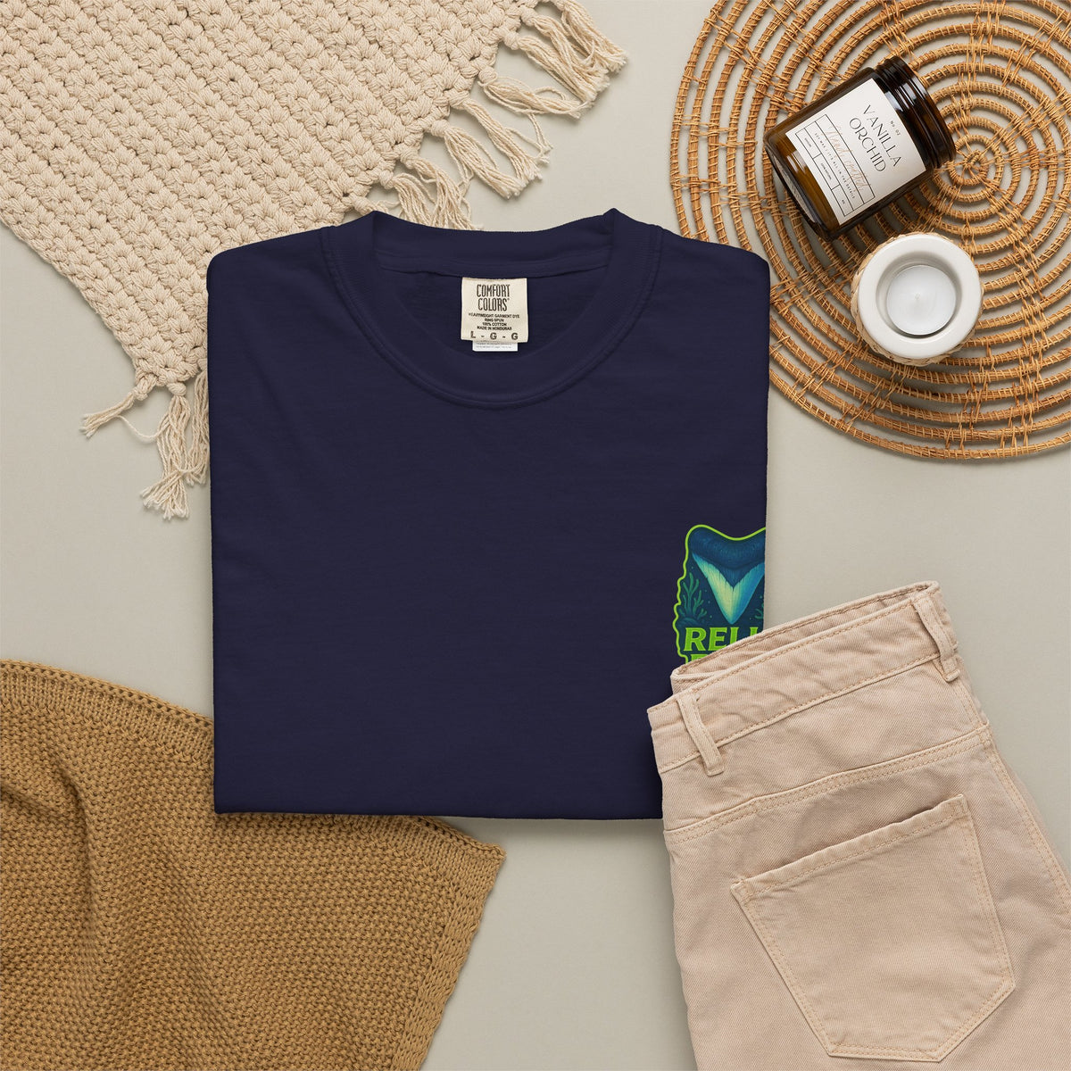 Fossil Flag Shark Tooth Tee