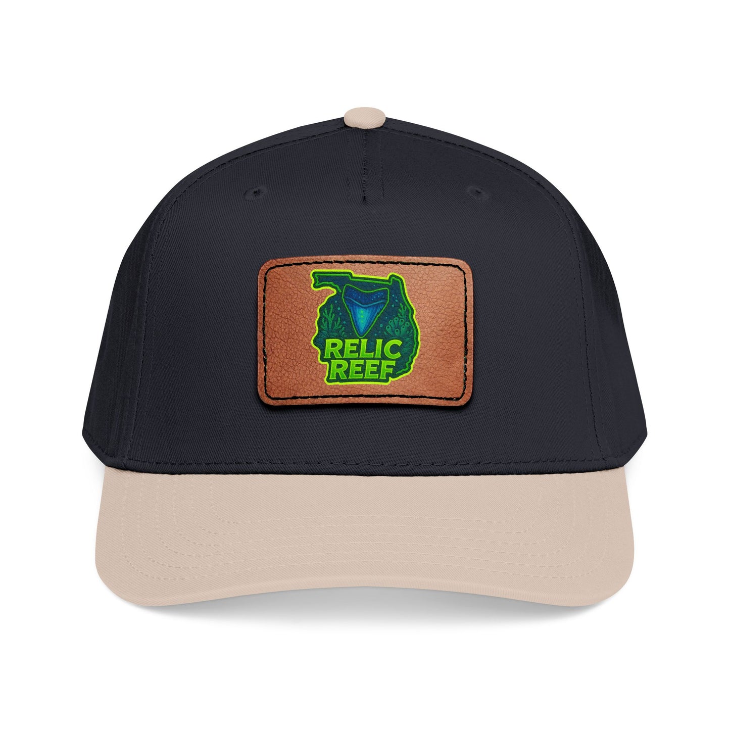 Relic Reef Leather Patch Baseball Cap