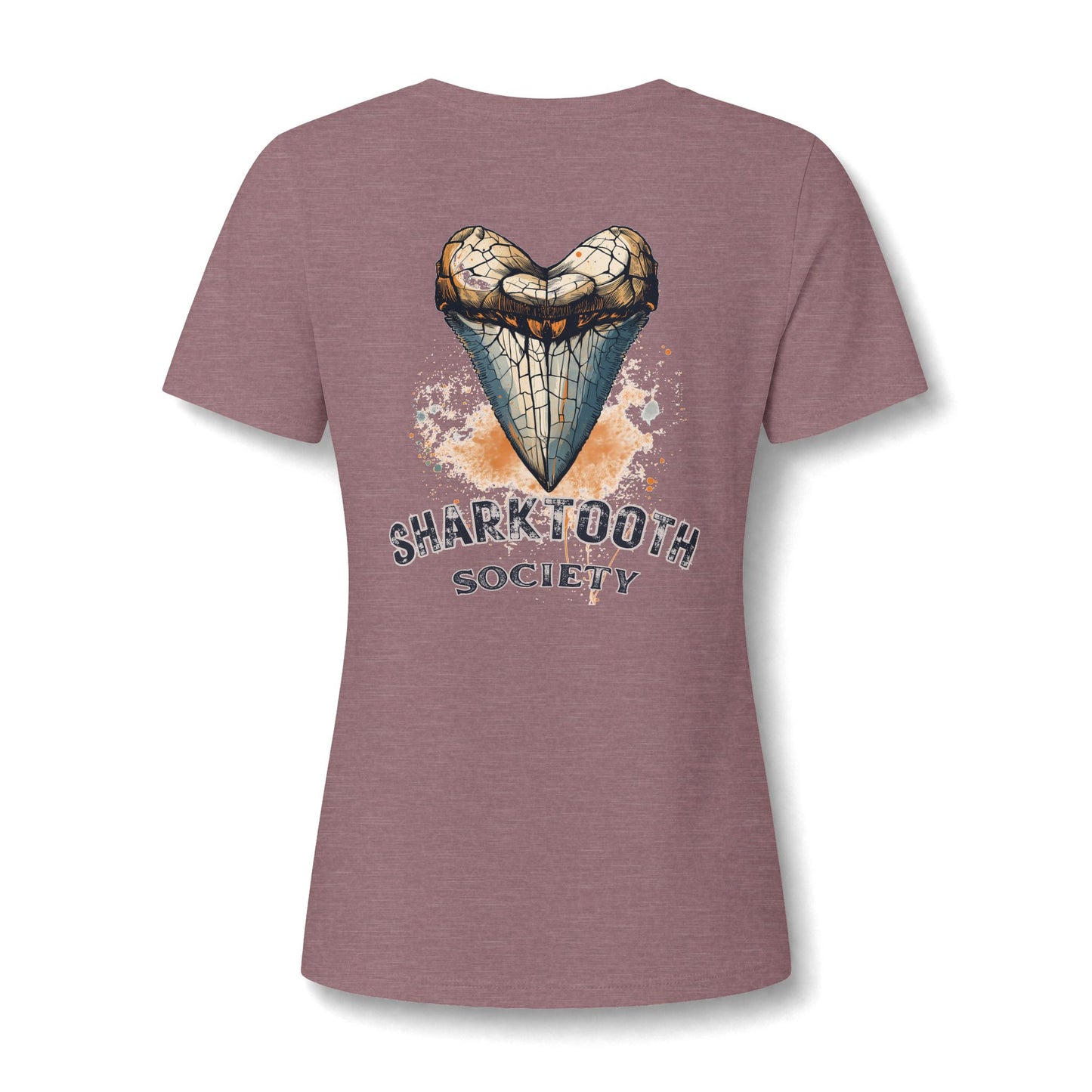 Women's Relaxed V-Neck Tee — Lightweight Heather Short Sleeve Shirt