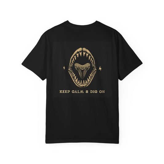 Keep Calm & Dig On T-Shirt  Shark Jaw Graphic Tee
