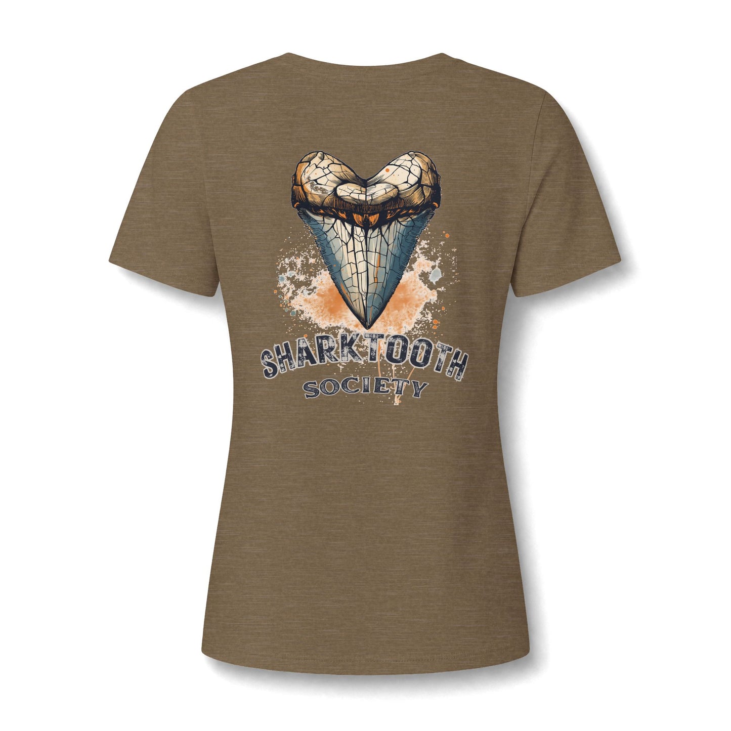 Women's Relaxed V-Neck Tee — Lightweight Heather Short Sleeve Shirt