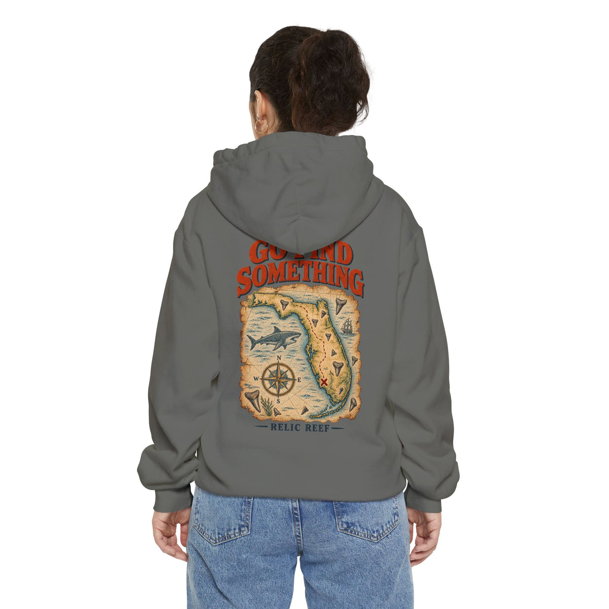 Go Find Something Treasure Map Hoodie