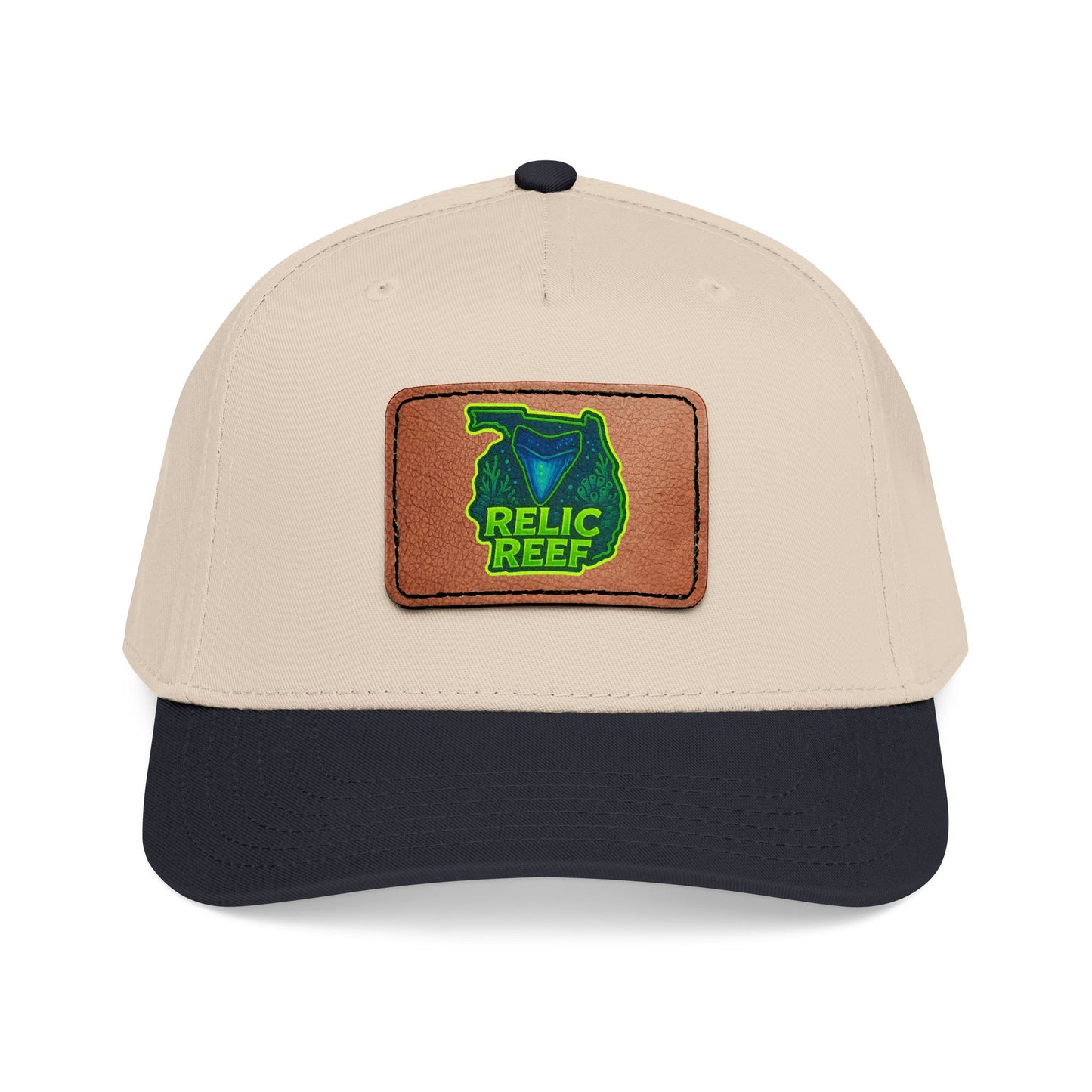 Relic Reef Leather Patch Baseball Cap