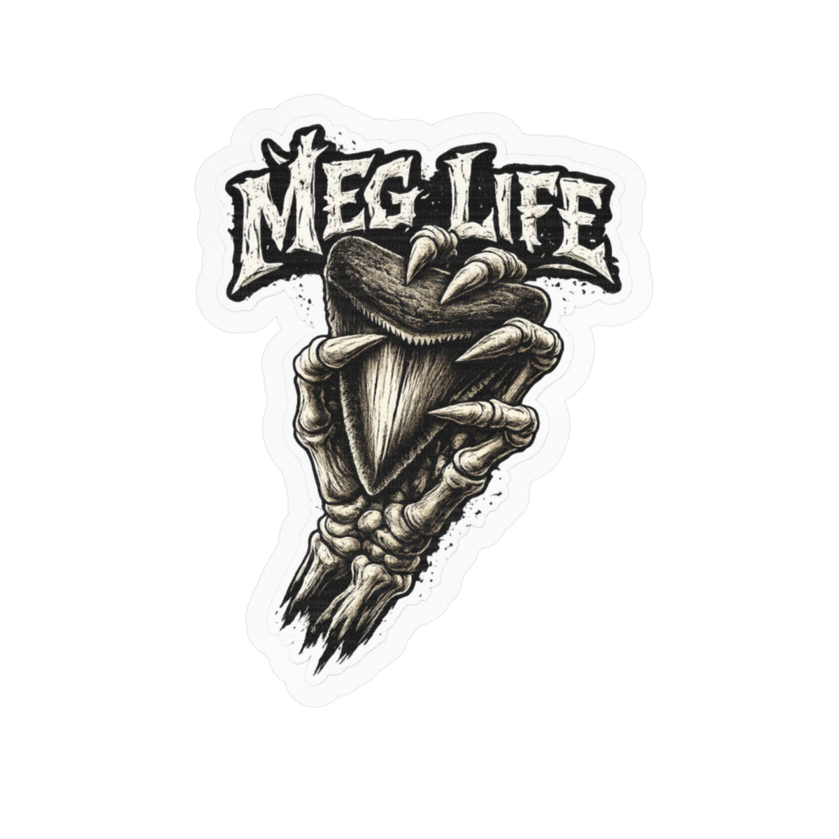 Meg Life Skeleton Kiss-Cut Vinyl Decal – Relic Reef