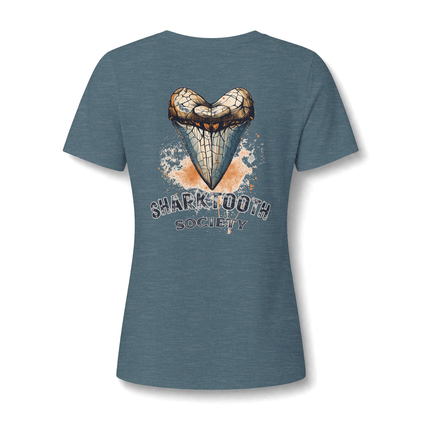 Women's Relaxed V-Neck Tee — Lightweight Heather Short Sleeve Shirt