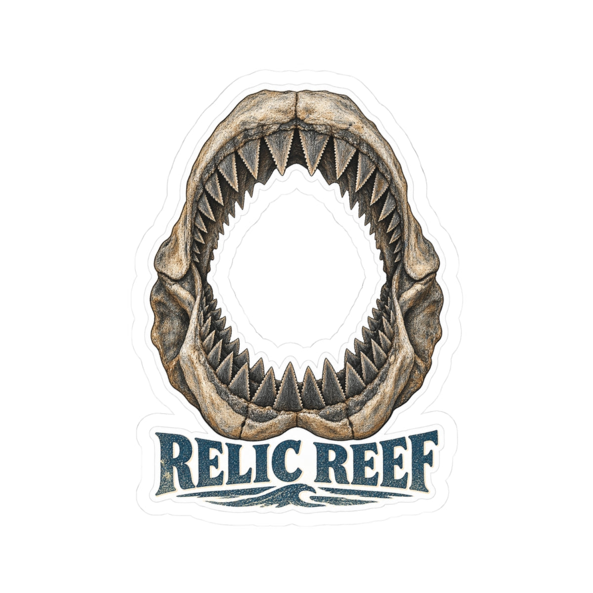 Megalodon Jaws Sticker