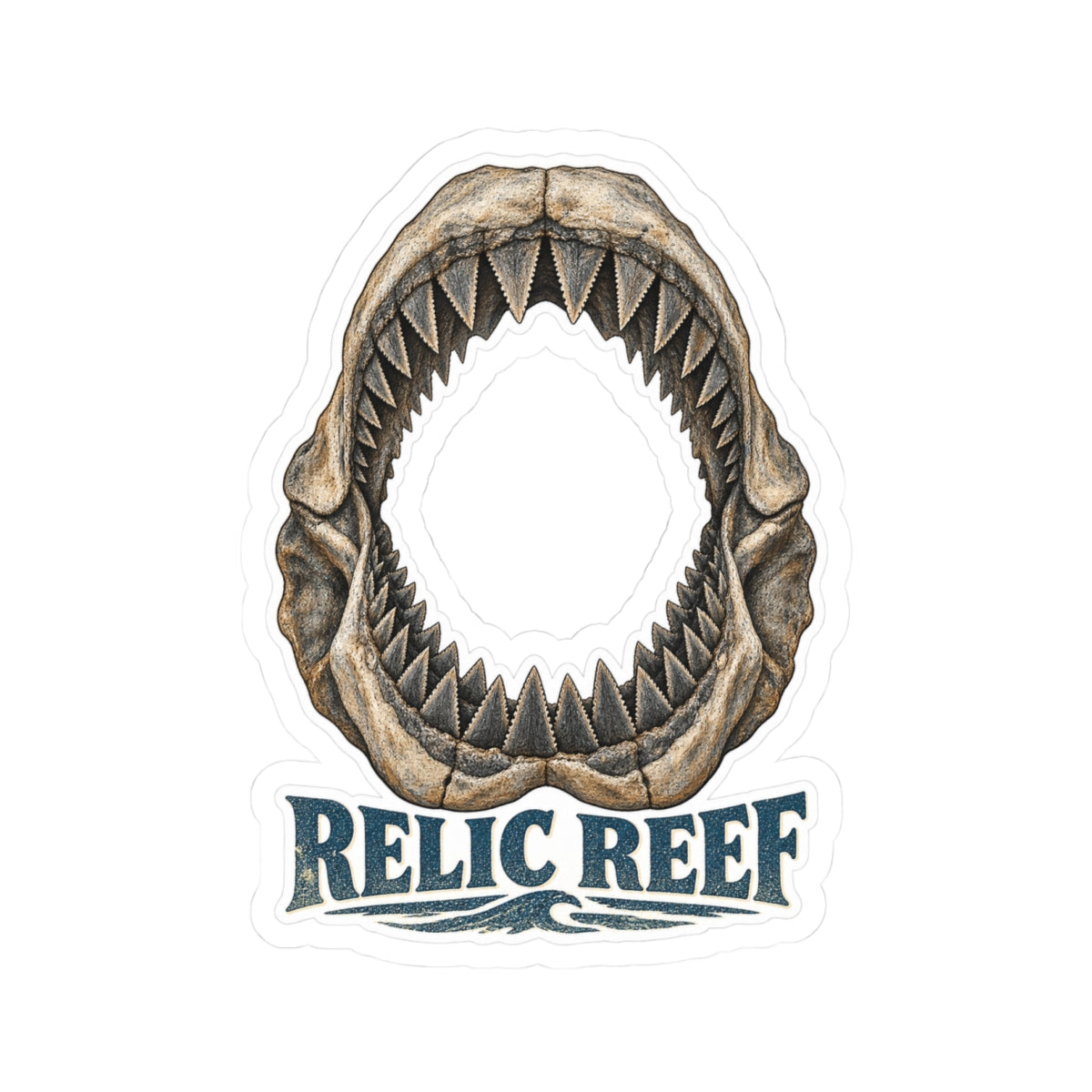 Megalodon Jaws Sticker