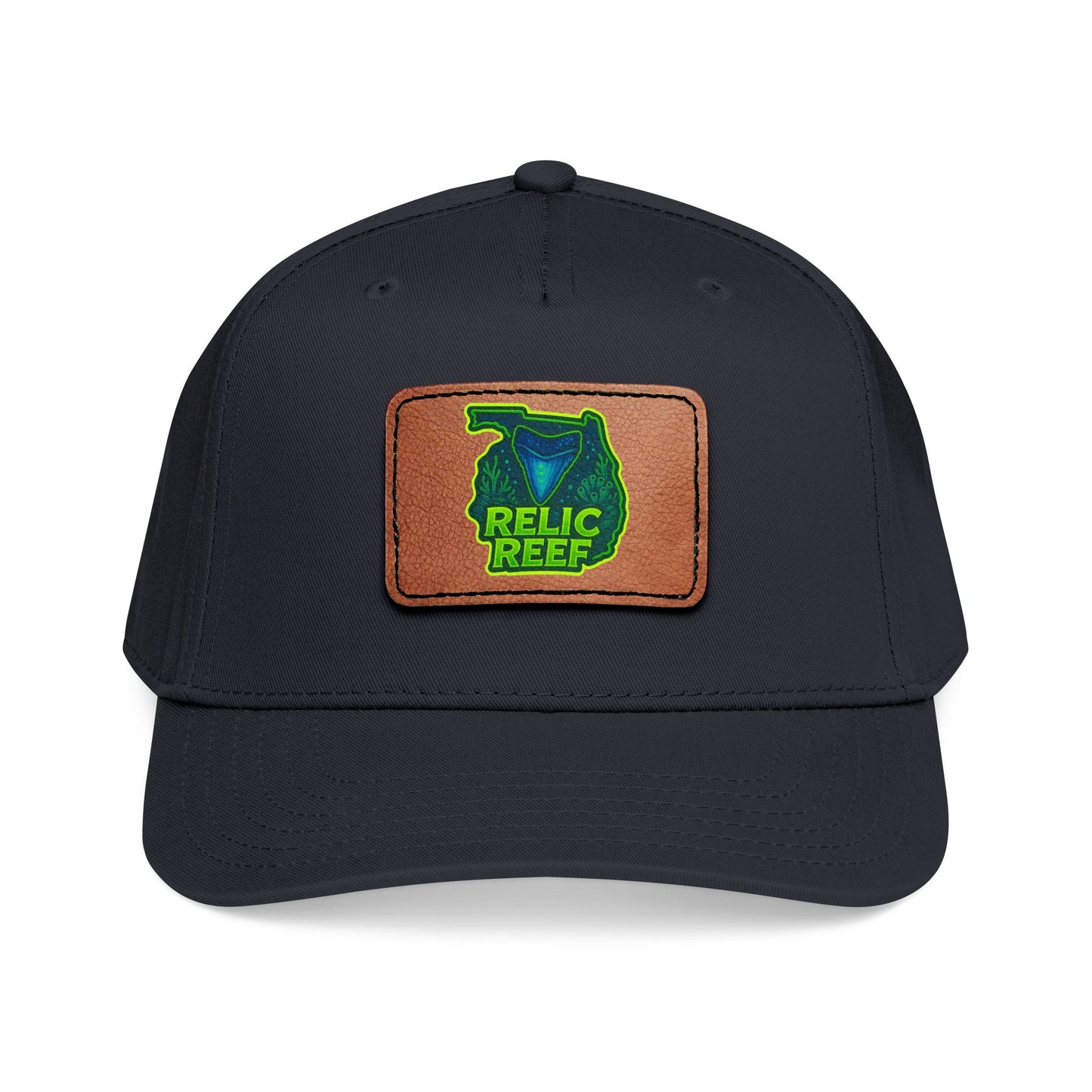 Relic Reef Leather Patch Baseball Cap