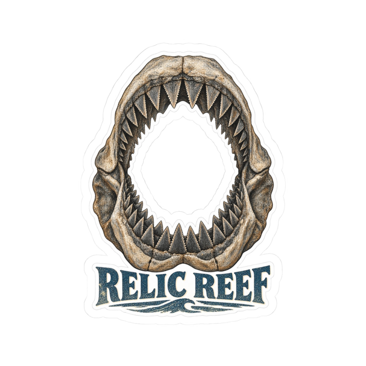 Megalodon Jaws Sticker