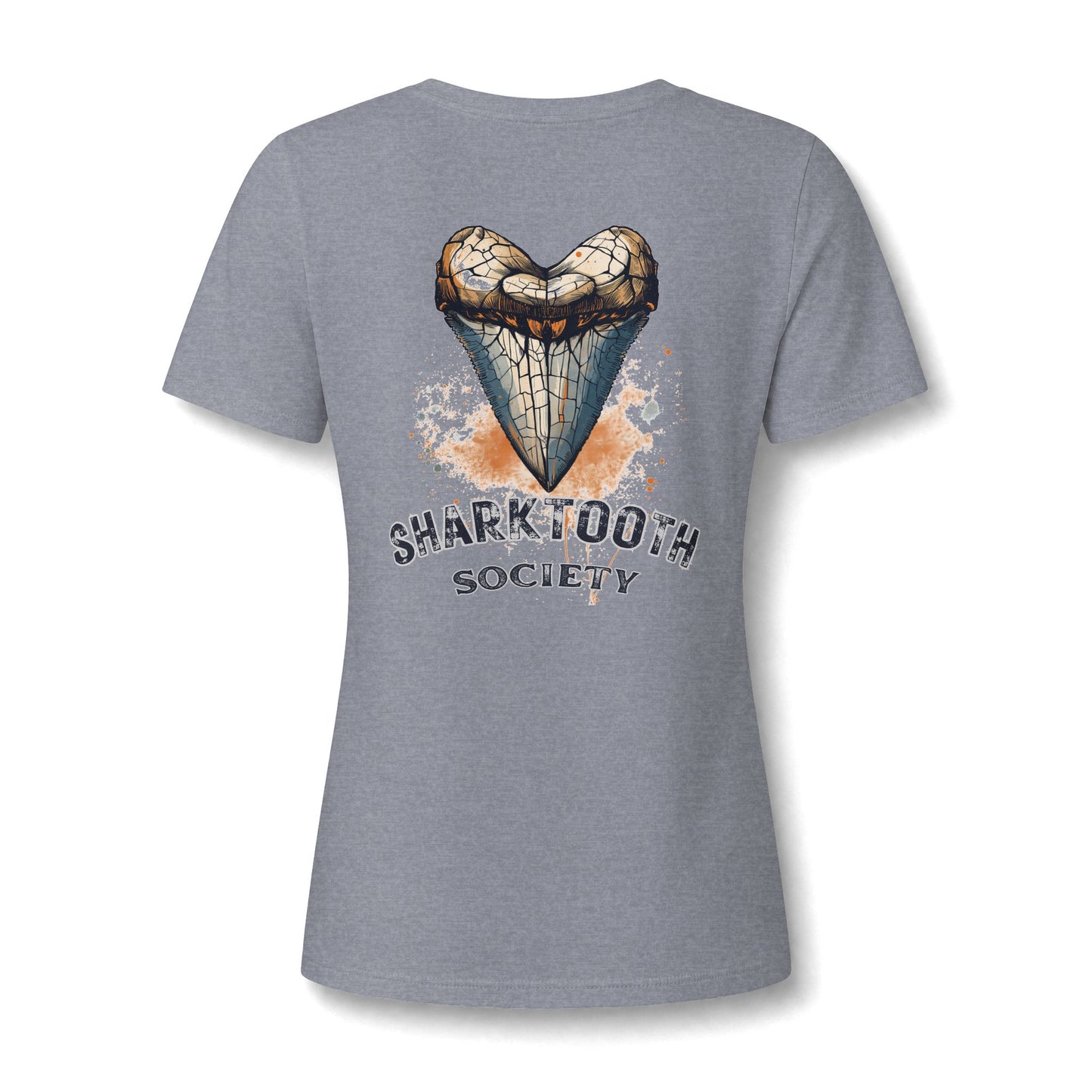 Women's Relaxed V-Neck Tee — Lightweight Heather Short Sleeve Shirt