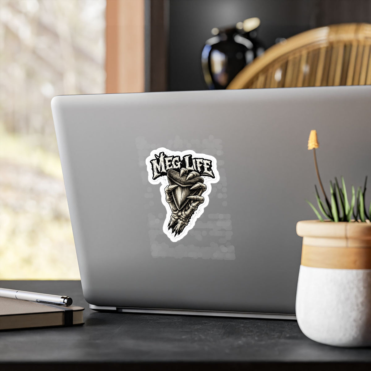 Meg Life Skeleton Kiss-Cut Vinyl Decal – photo 3