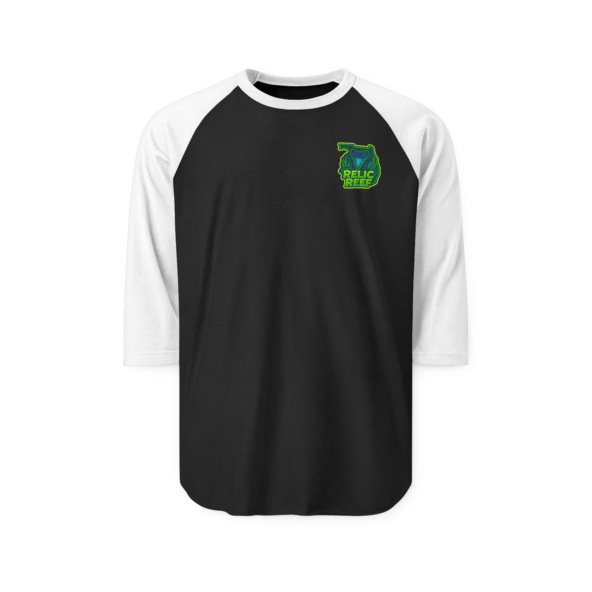 Relic Reef Black and White Raglan Shirt – Relic Reef