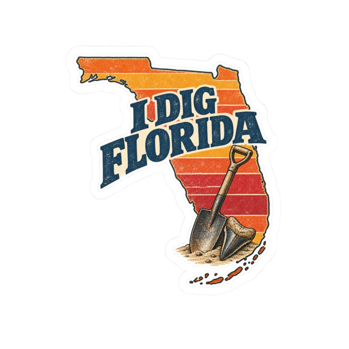 I Dig Florida Sticker