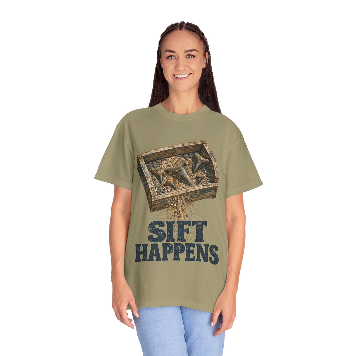 Sift Happens Fossil Tee