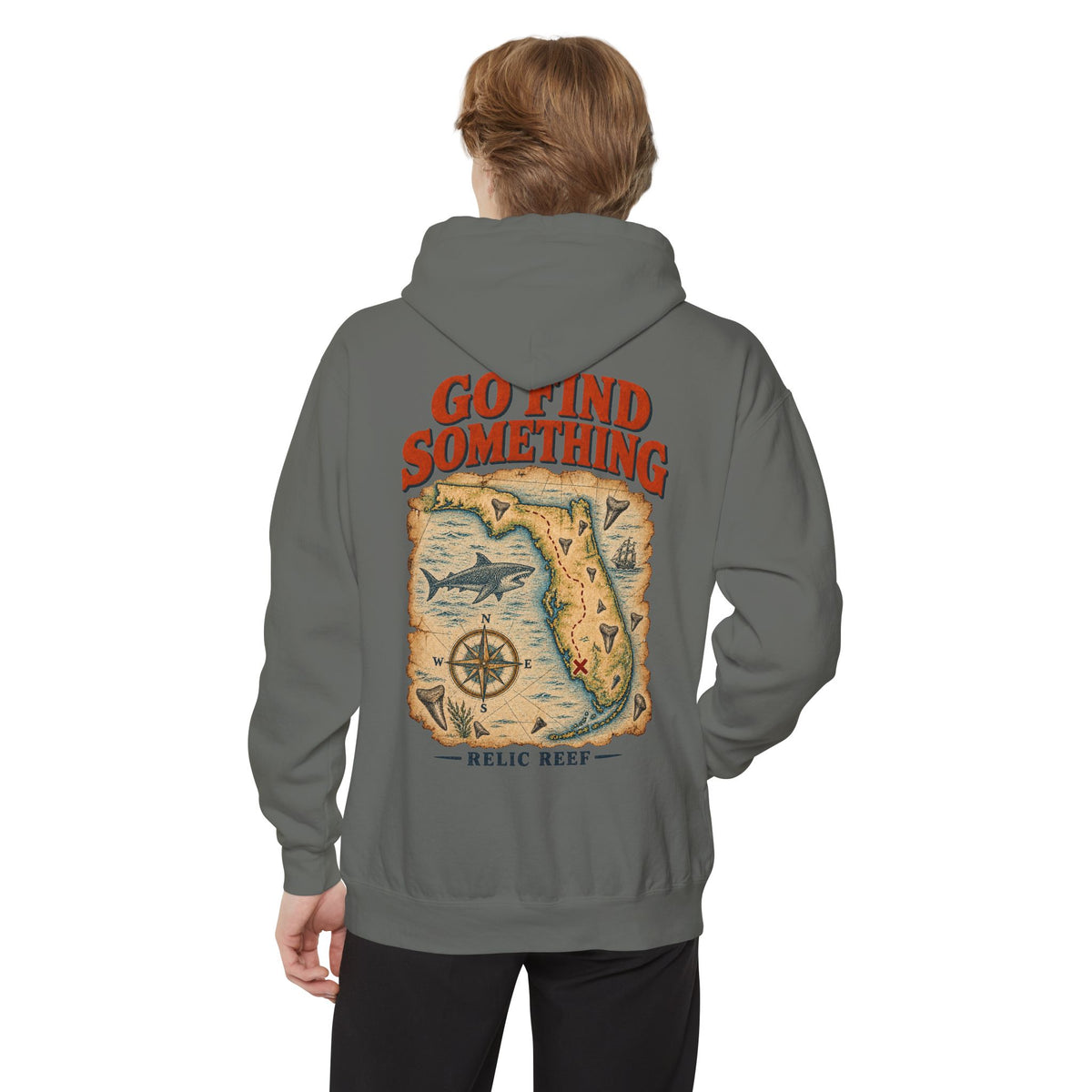 Go Find Something Treasure Map Hoodie