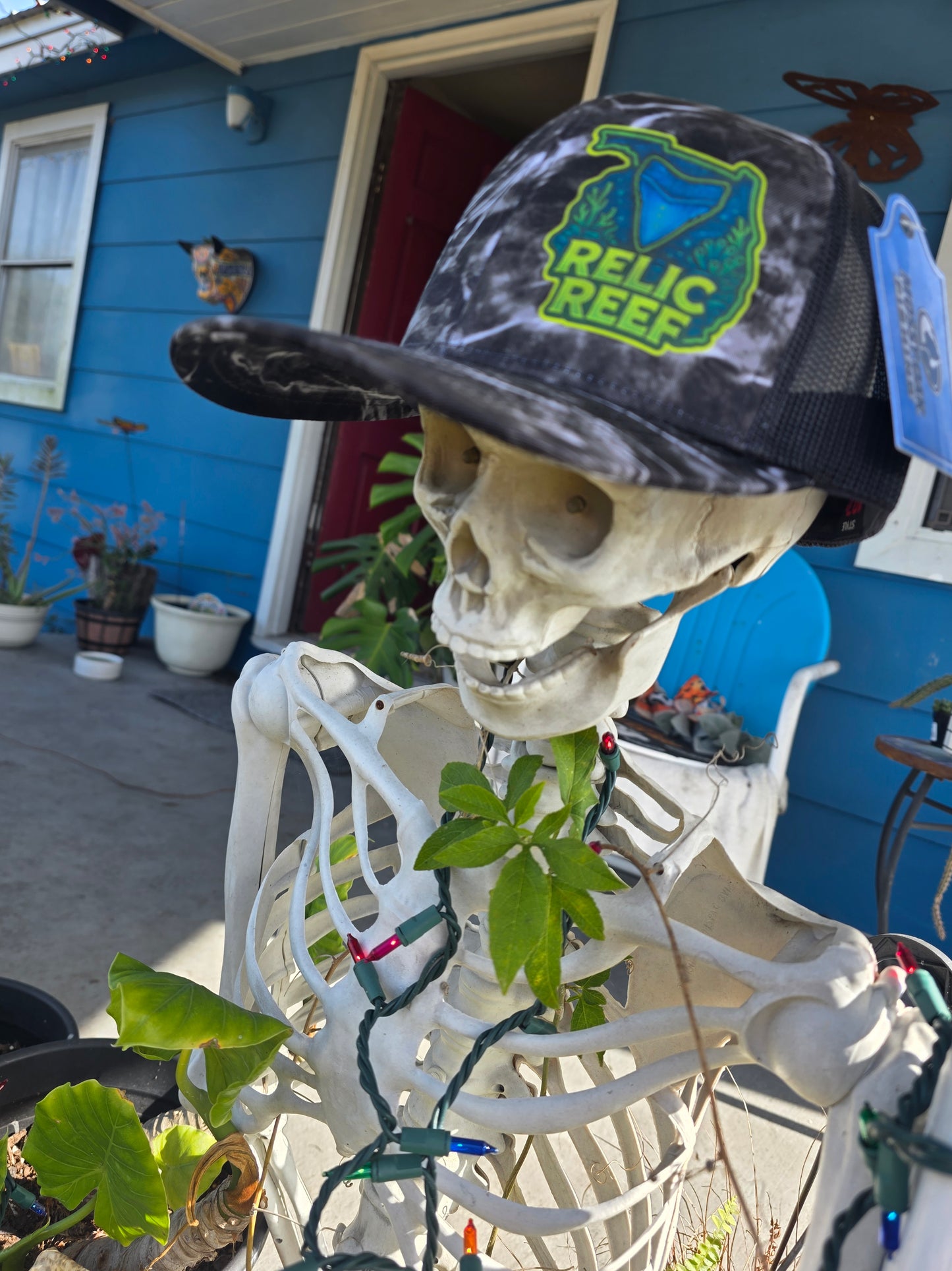 Relic Reef Blackout Trucker Hat-Dig Deep Edition
