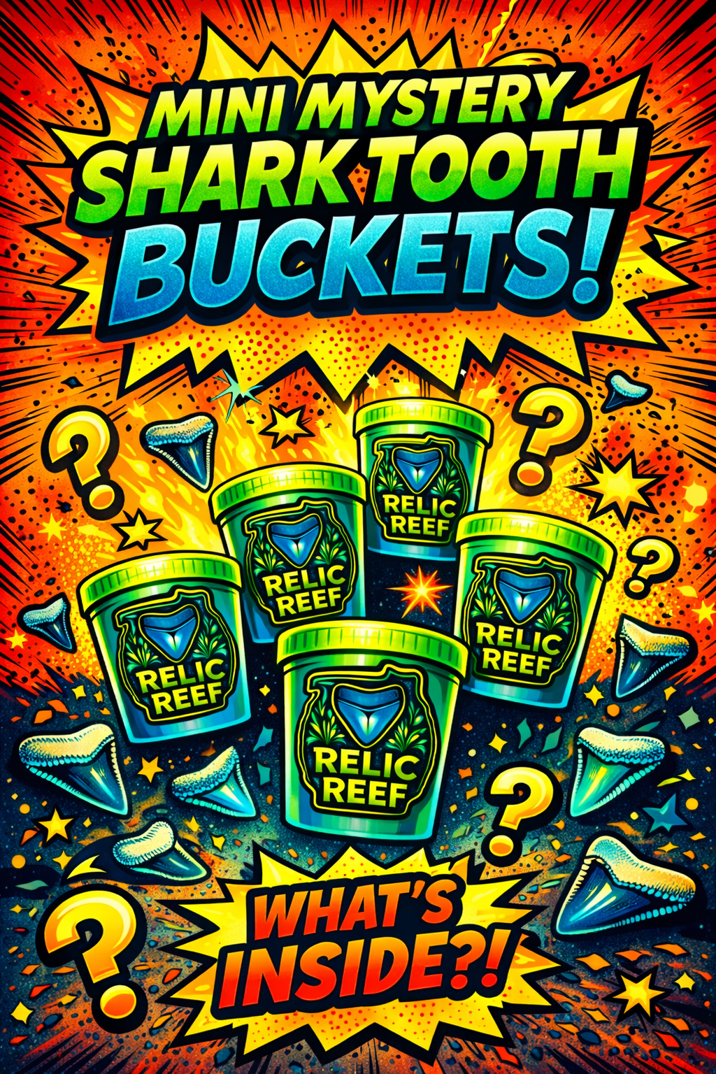 Mini Mystery Shark Tooth Buckets!

A Pocket-Sized Fossil Hunt! 🦈