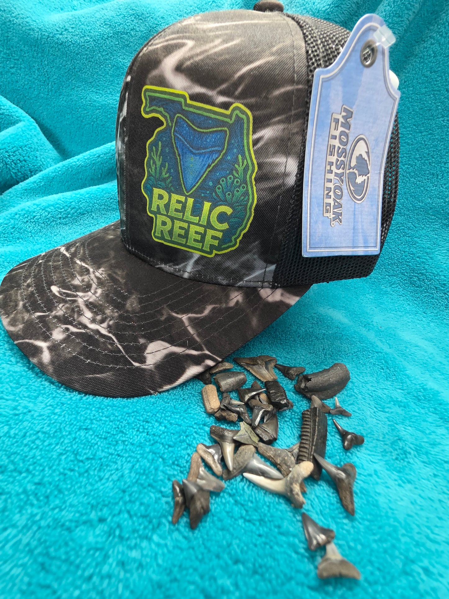 Relic Reef Blackout Trucker Hat-Dig Deep Edition